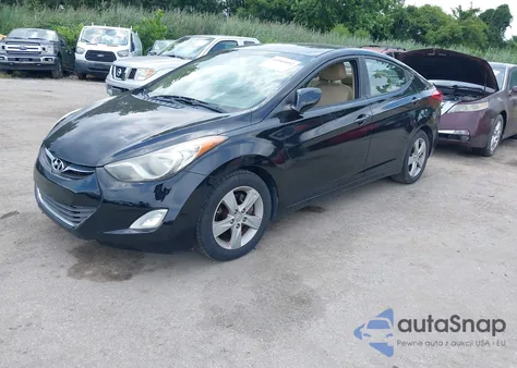2012 Hyundai Elantra Gls from USA, damaged, VIN 5NPDH4AEXCH098067